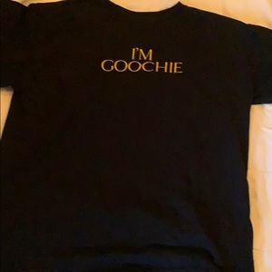 Black and gold t-shirt